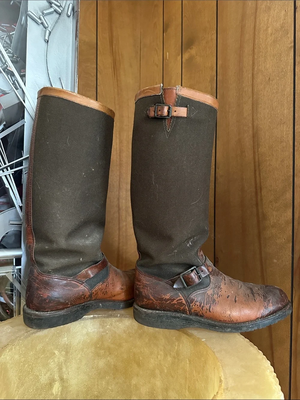 Vintage Chippewa USA Made Crazy Cool Wear Vipercloth Snake Boot 10ee